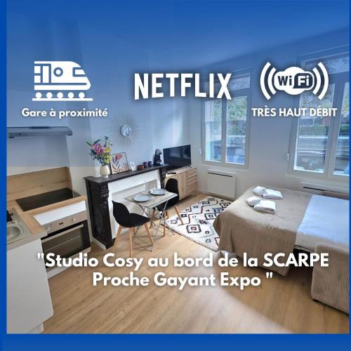 Douai Apartment | Studio le Lac - Netflix Wifi Parking Gare - Douai