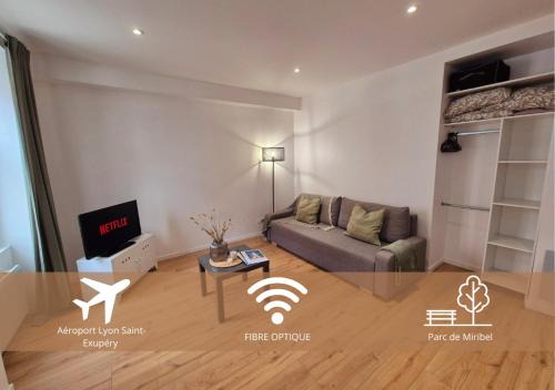 Miribel Apartment | Studio Moderne et Cosy à Miribel