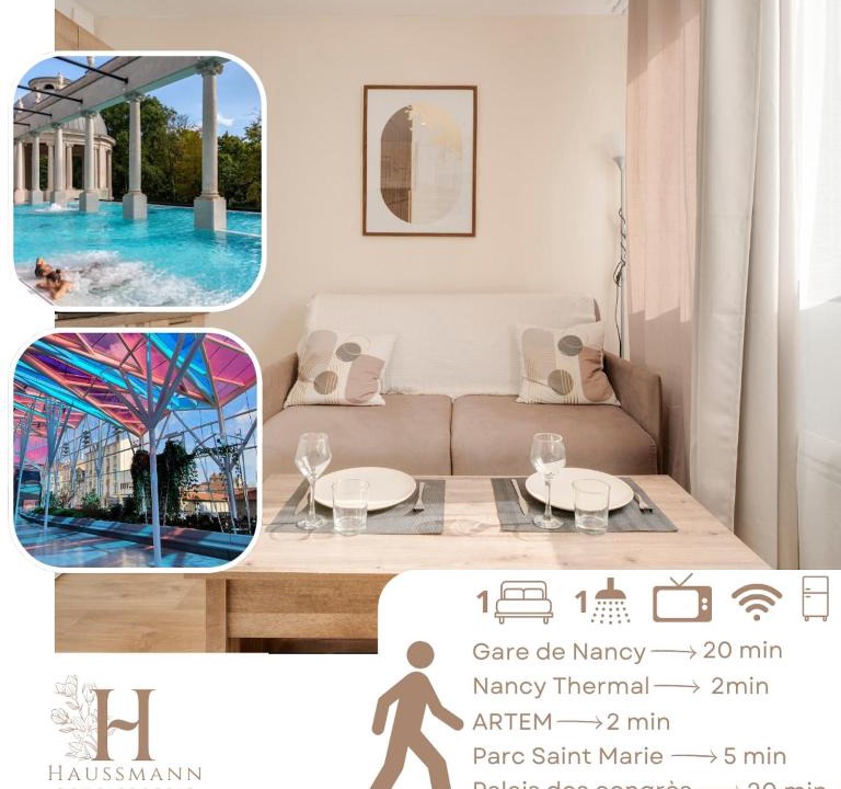 Haussonville-Blandan-Mon Desert-Saurupt Apartment | Studio Nancy Thermal ARTEM