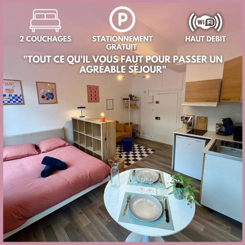 Arras Apartment | Studio Pop pour 2 Pers Stationnement Gratuit