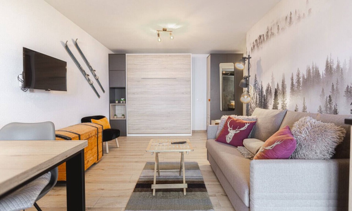 Randogne Apartment | Studio rénové avec vue imprenable sur les Alpes