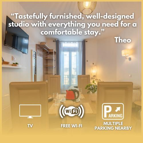 Lourdes Apartment | Studio Relax - 9 min sanctuaires - Rénové & équipé - 3 couchages