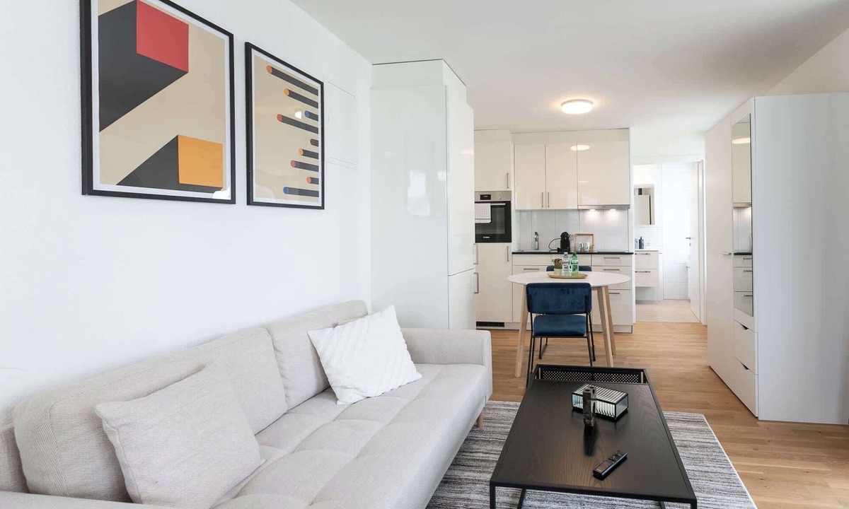 St. Gallen Apartment | Studio Waaghaus with Parking lot and Balcony