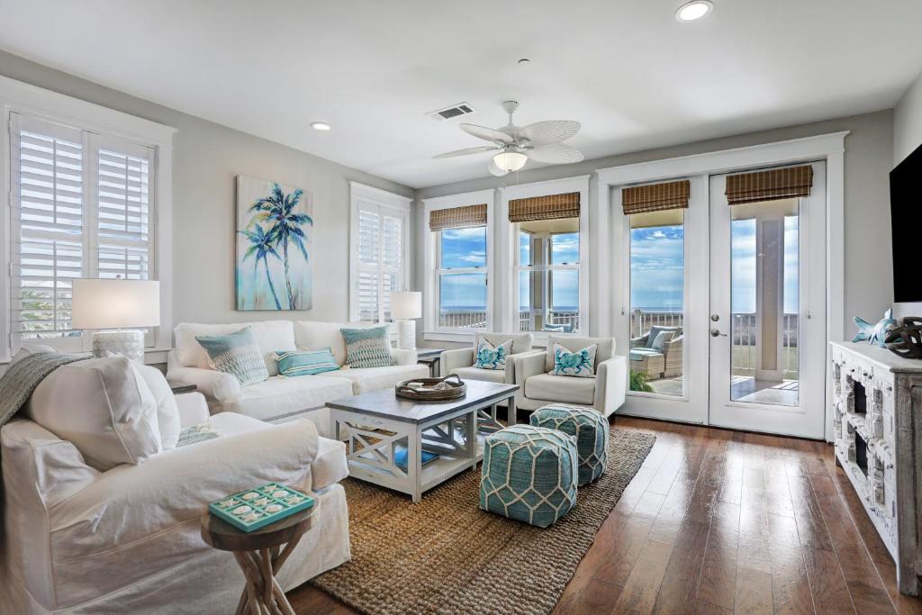 Red Fish Cove Villa | STUNNING Designer BEACHFRONT With TRIPLE WATER VIEWS OF OCEAN, LAKE, BAY!