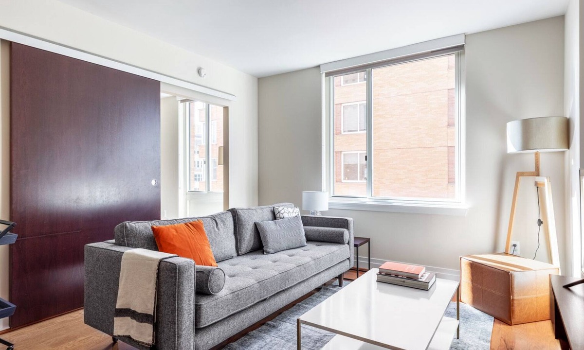 George Washington University Apartment | Stunning Foggy Bottom 1BR w/Gym, walk to GWU, Metro, by Blueground
