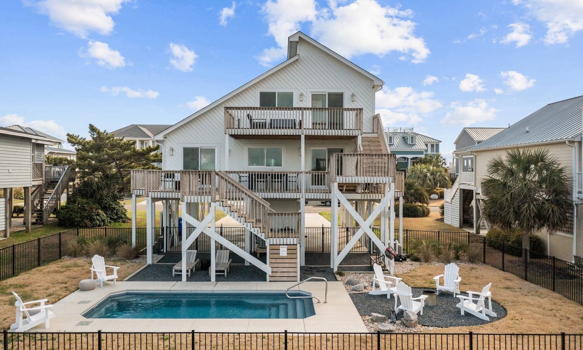 Caswell Beach House | Stunning Intercoastal home on Caswell w/Pool