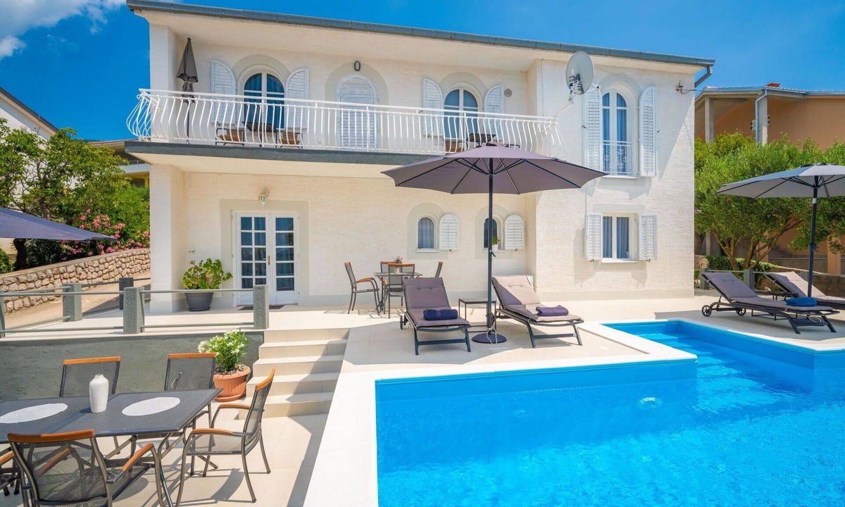 Klenovica House | Stunning private villa for 10 guests with A/C, private pool, WIFI, TV and terrace