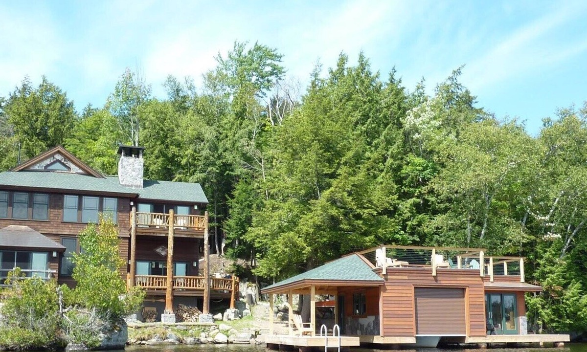Tupper Lake House | Stunning timber frame lake house with boathouse, game room. Sleeps 10.