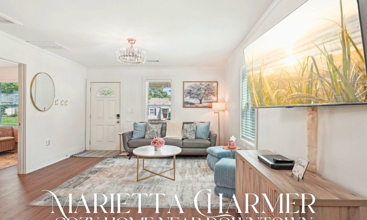 Marietta House | Stylish 3BR Near Dining, Parks & Shops