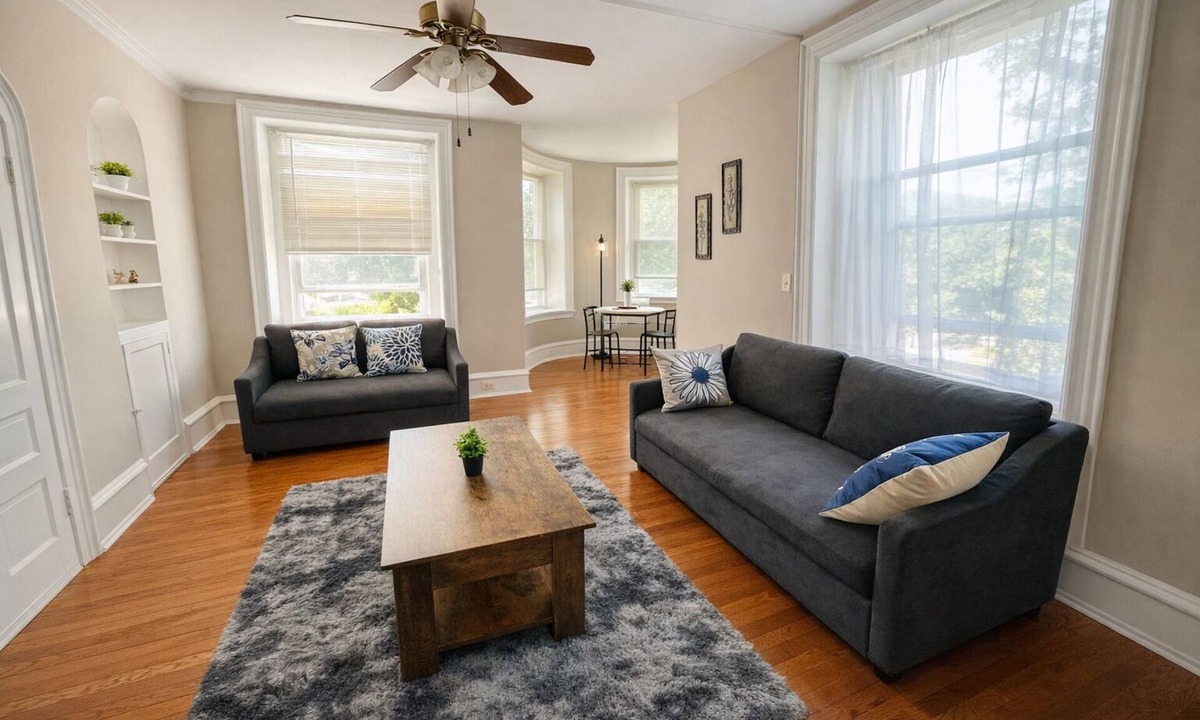 Elkins Park Apartment | Stylish & Charming 2BR | Monthly Discount