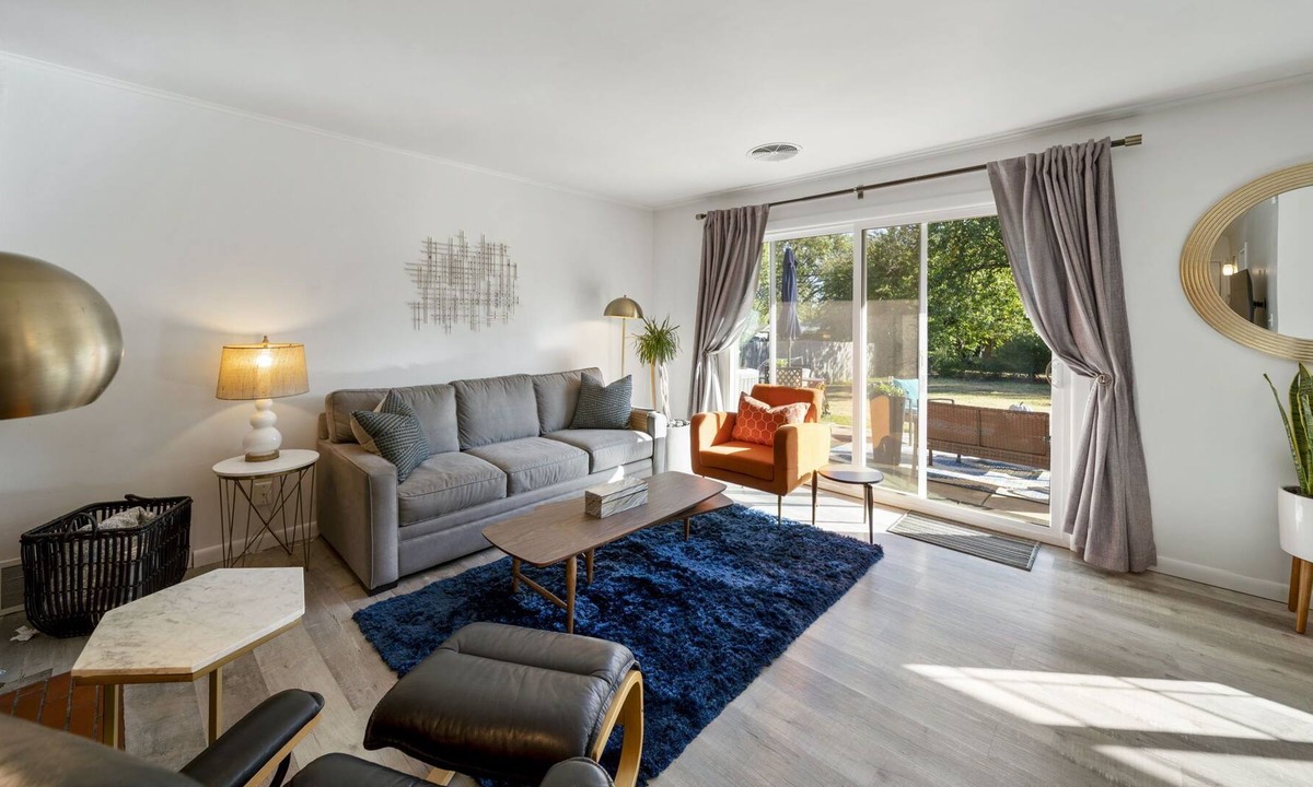 Mayo Meadow House | Stylish midcentury modern home in midtown. Luxury touches throughout.