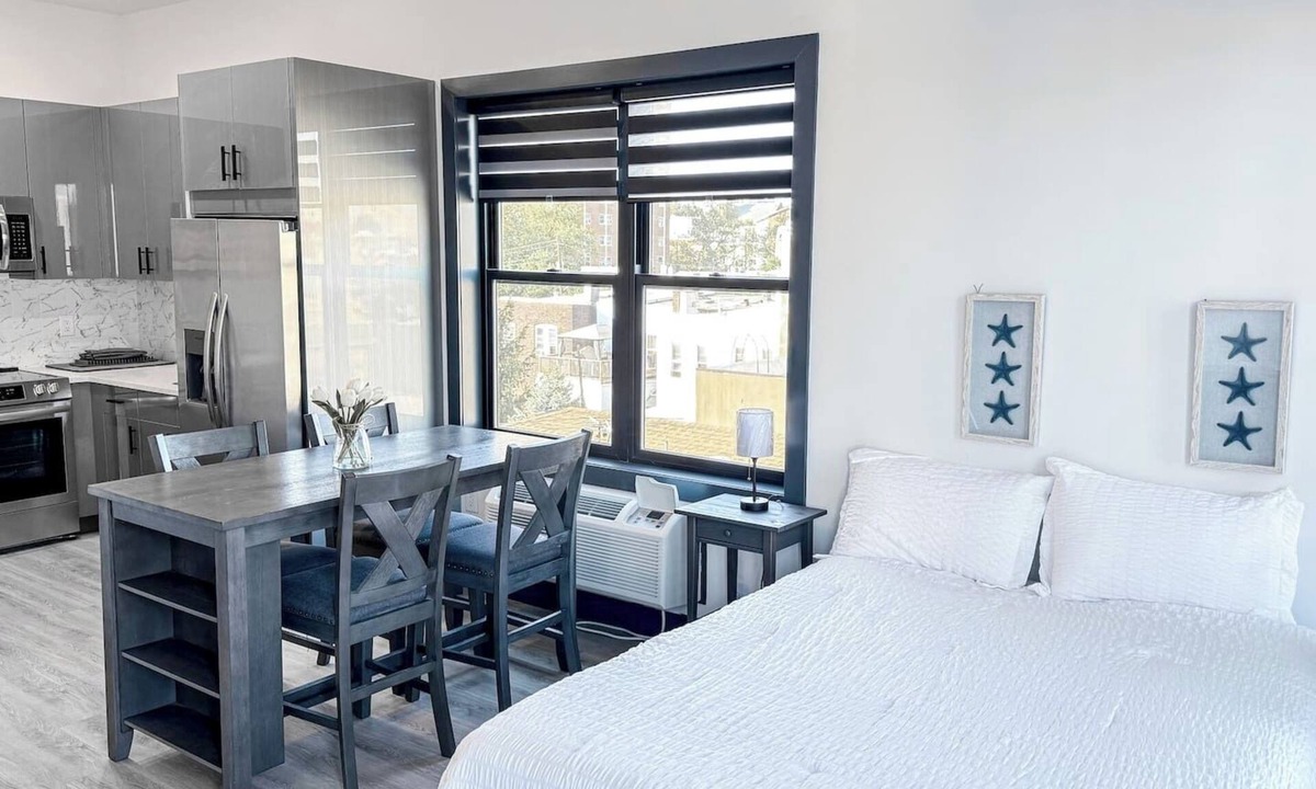 West New York Apartment | Stylish Studio Apt-Outside NYC