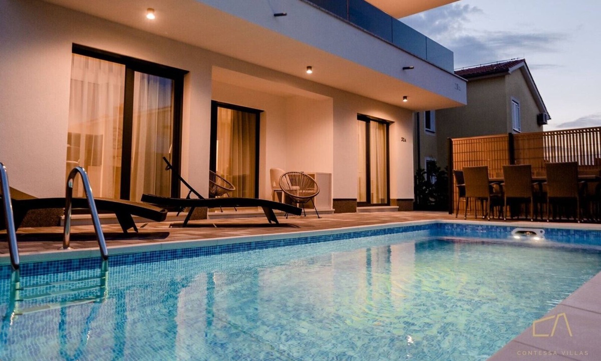 Zidarici Villa | Stylish Villa Metra Maris1 with a sea view and a pool on Krk