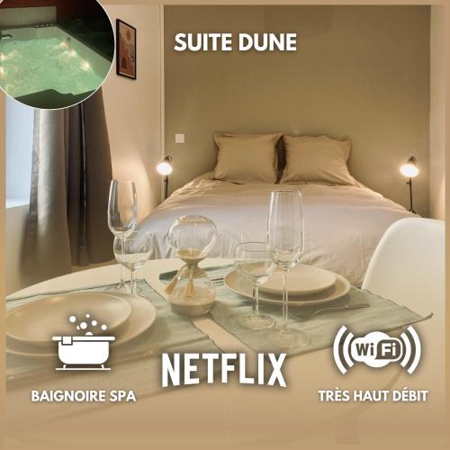 Montargis Apartment | Suite Dune - Escapade Romantique avec Jacuzzi Privé