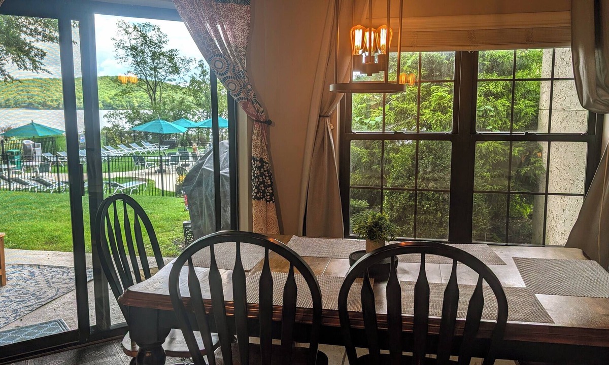 Lake Harmony Condo | Summer Escape. 4 FREE LAKE PASSES! Best pool location at Midlake. Great views!