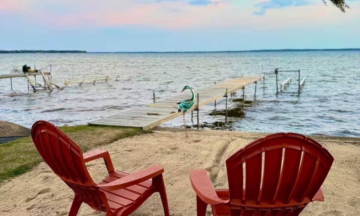 Houghton Lake House | Summer is Calling! Waterfront Cabin with Private Dock