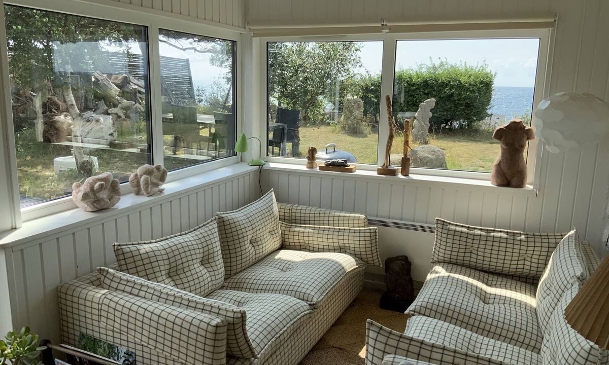 Karrebksminde Cottage | Summerhouse, 1st row spectacular sunsets and sea view, sculptures