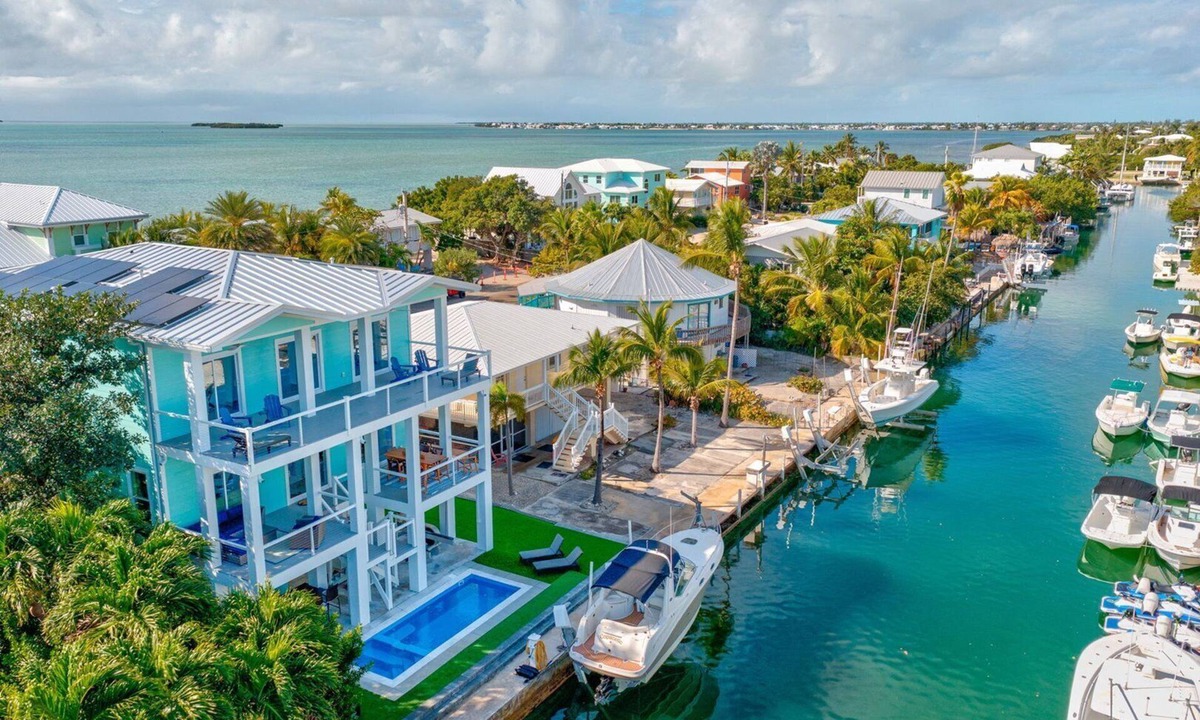 Summerland Key House | Summerland Serenity Elevated Waterfront Luxury with Private Elevator & Pool