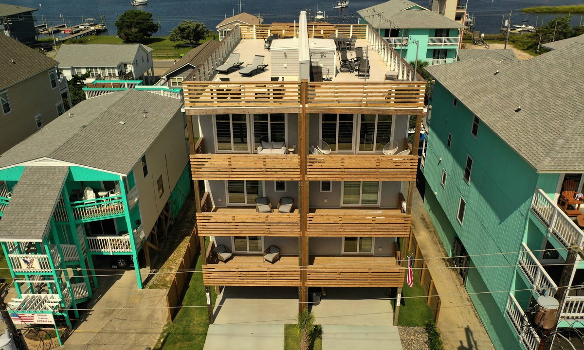 North Carolina Coast House | Sun, Sand, and Style: Modern 5BR Home, Rooftop Deck, Steps to the Beach!