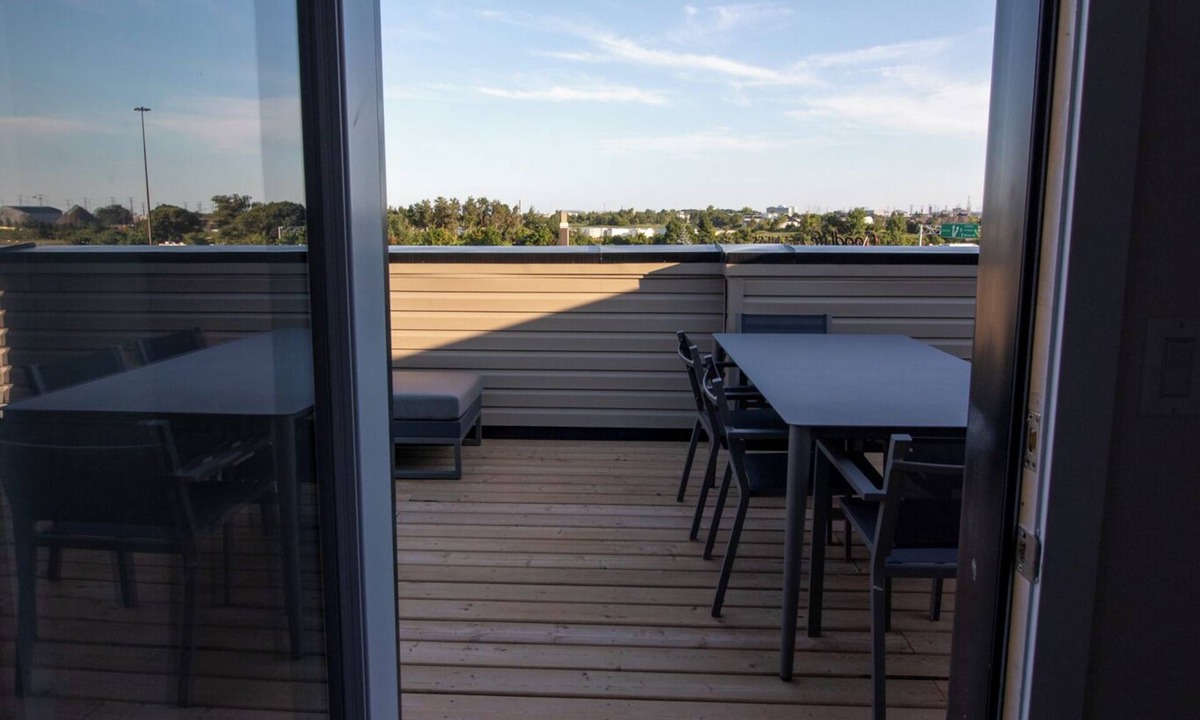Pickering House | Sunlight, Rooftop terrace with BBQ set up, close to Pickering Casino.