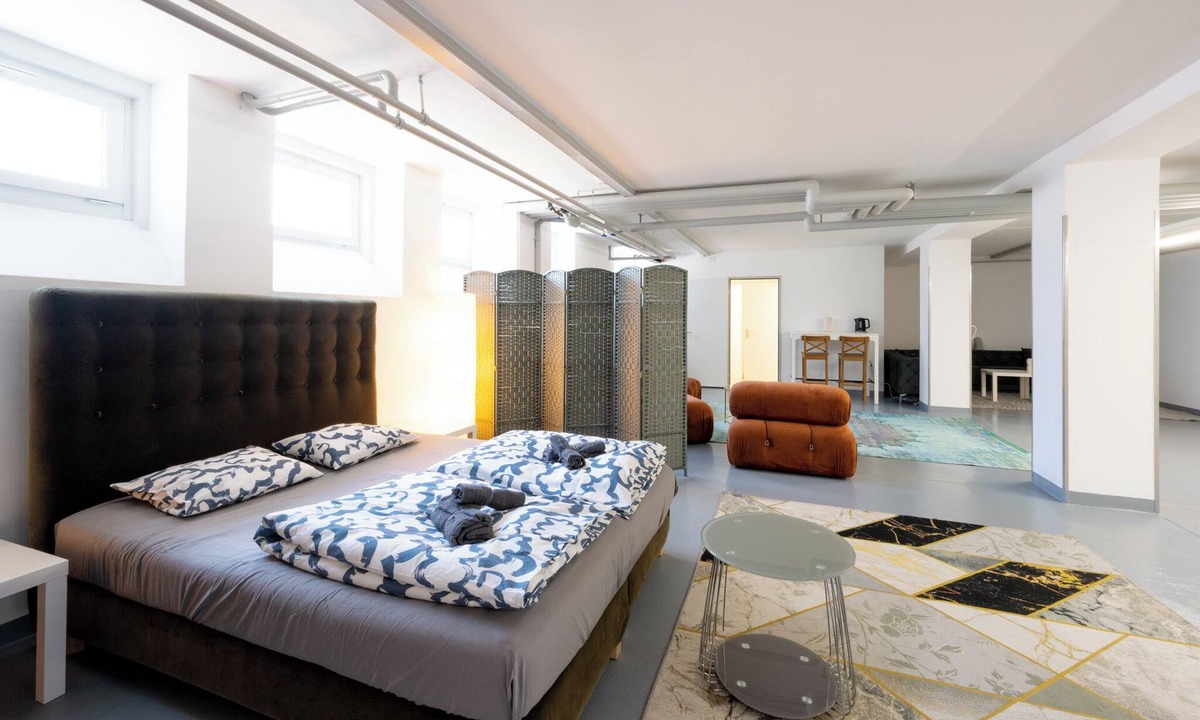 District 4 Apartment | Sunlit Urban Haven: Zurich Loft with 5 Queen Beds