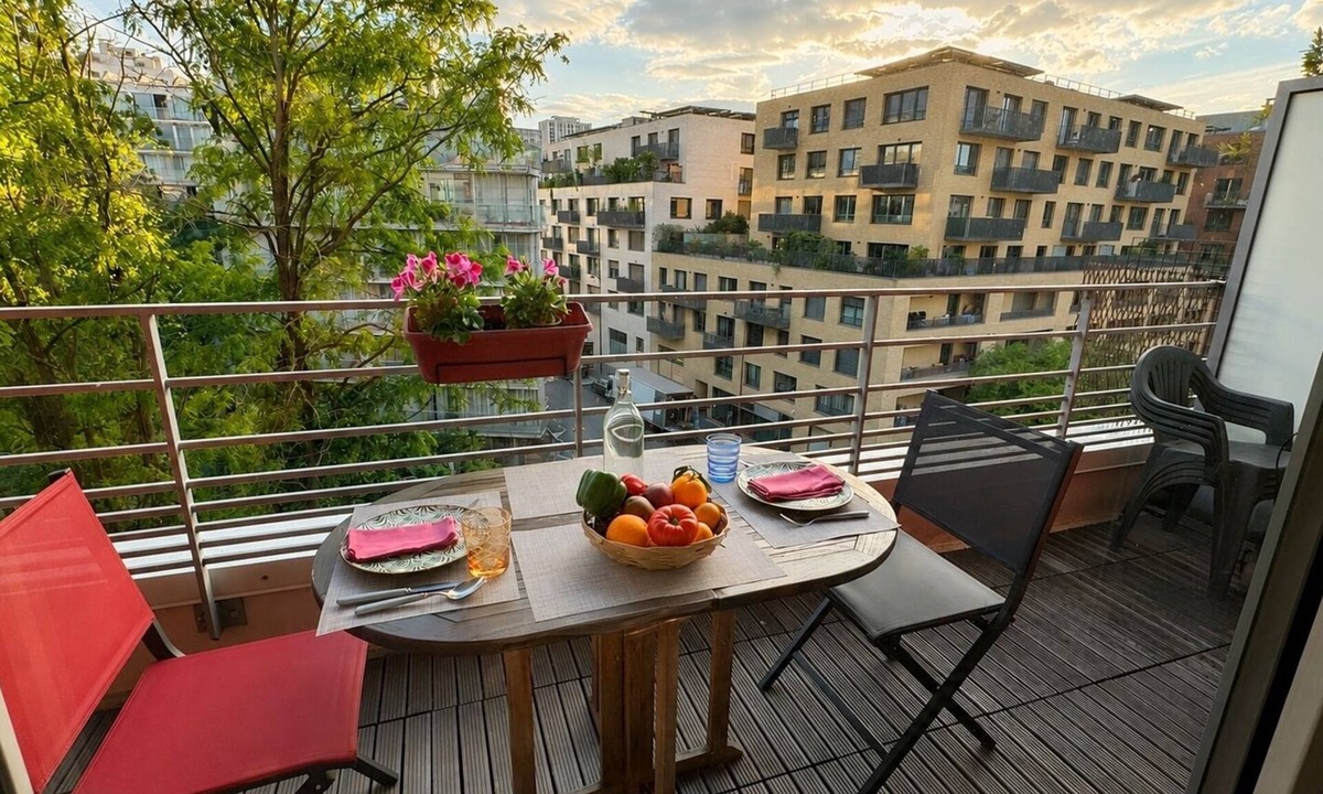 La Villette Apartment | Sunny terrace near the Canal de l'Ourcq - quiet & bright