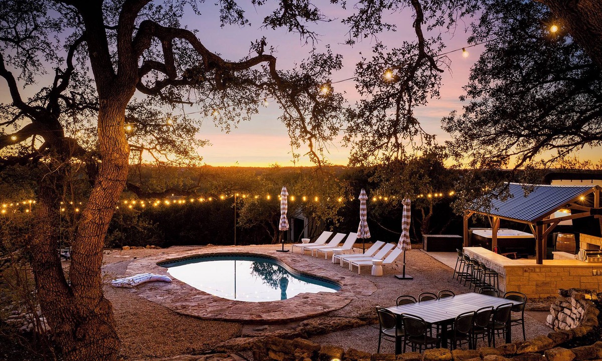 Dripping Springs House | Sunset Canyon Retreat - Heated Pool, Hot Tub, Game Room & Sunset Views