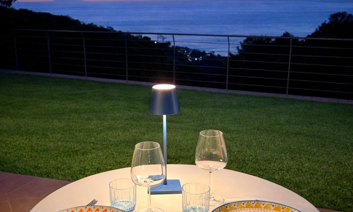 Drapia Apartment | Sunset over Stromboli | Private sea-view patio