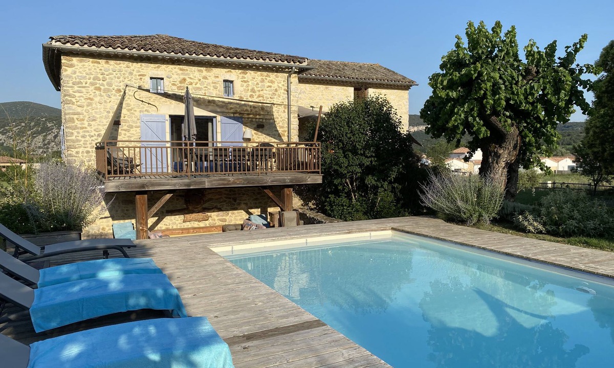 Vallon-Pont-d'Arc Other | SUPERB AIR-CONDITIONED STONE GITE WITH HEATED SWIMMING POOL, NEAR THE CENTER OF VALLON