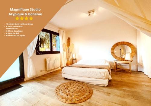 Costieres Apartment | Superbe appartement Boheme dans les vignes