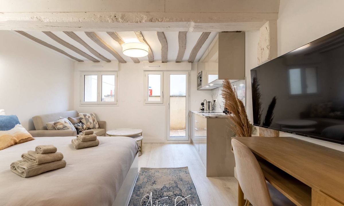 Quartier Saint-Marc - Croix de Pierre - Saint-Nicaise Apartment | Superbe Suite Avec Terrasse à Rouen Hyper Centre - La Cavalerie