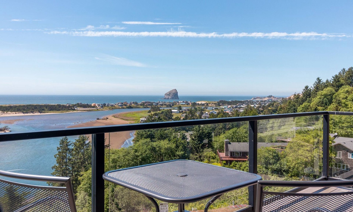 Pacific City House | Sweeping Panoramic Ocean/River Views at this Pet Friendly Home, Community Pool