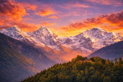 Unterseen House | Swiss Alpine view apartment