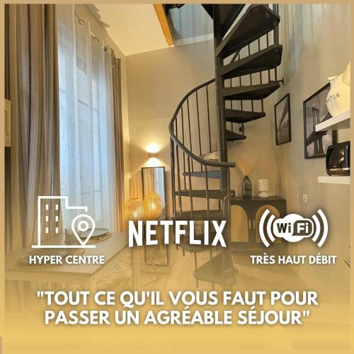 Montauban Apartment | T1 Duplex Cosy - Notre-Dame - Netflix