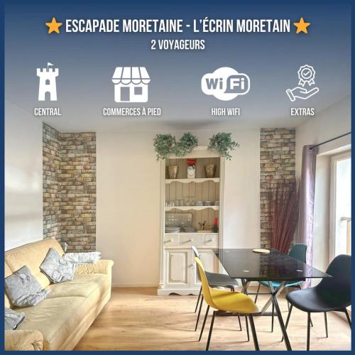 Moret-sur-Loing Apartment | T2 lumineux- Terrasse- Centre-ville- Tout à pied