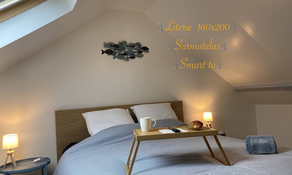 Fort-Mahon-Plage Apartment | T3 duplex hyper center fort mahon 700 meters from the beach close to all shops.