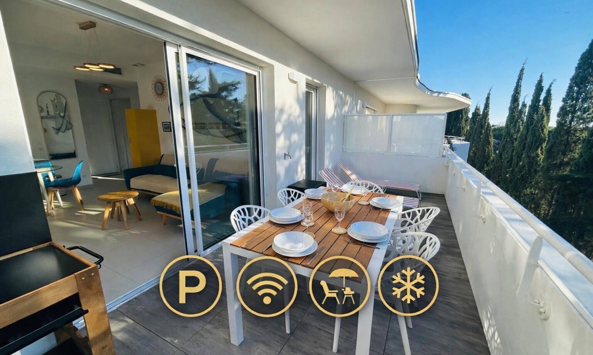 La Petite Motte Apartment | T3 large terrace - parking WIFI - CLIM 5P