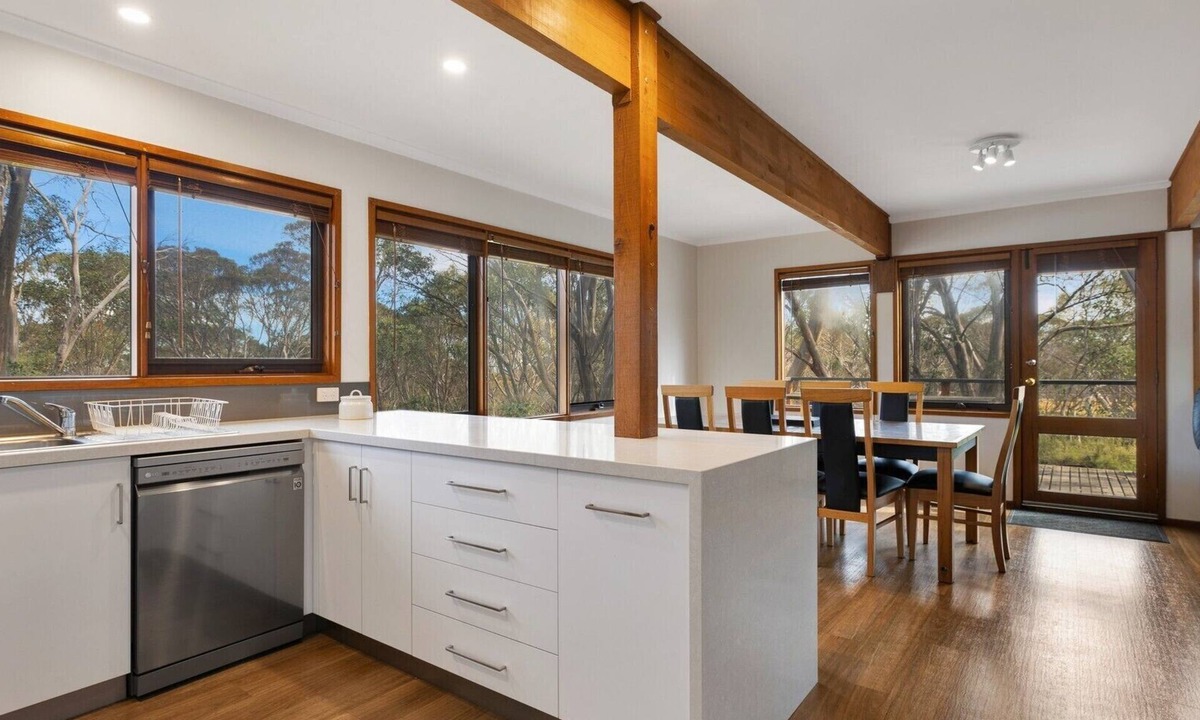 Dinner Plain Ski Chalet | Tabletop Down - Dinner Plain