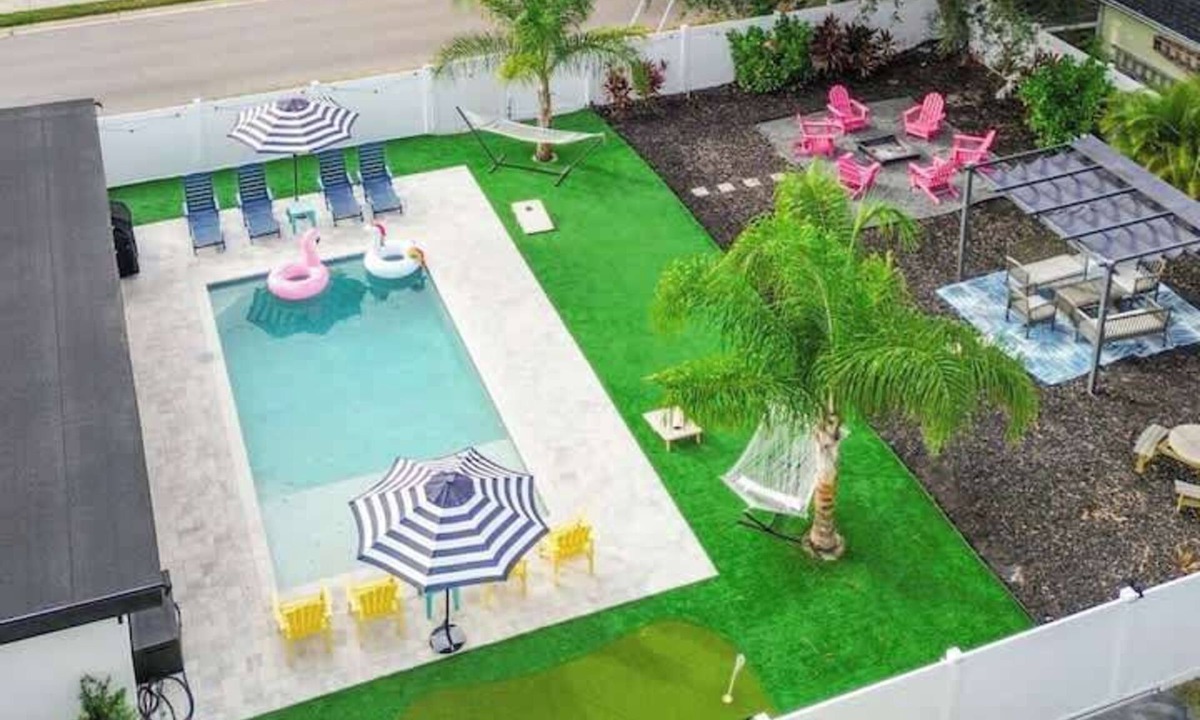 Sun Bay South House | Tampa Paradise! Firepit, Golf, Pool, & Games!