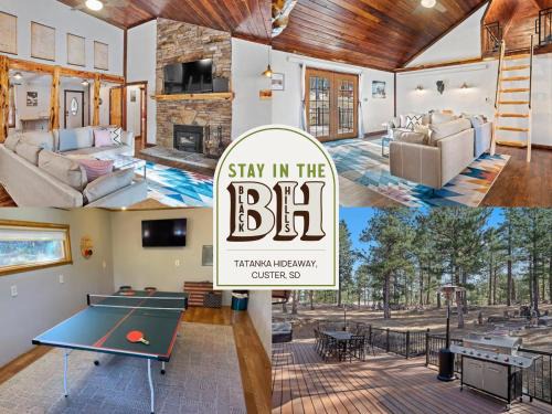 Custer House | Tatanka Hideaway Hot Tub Pool Table Massive Space