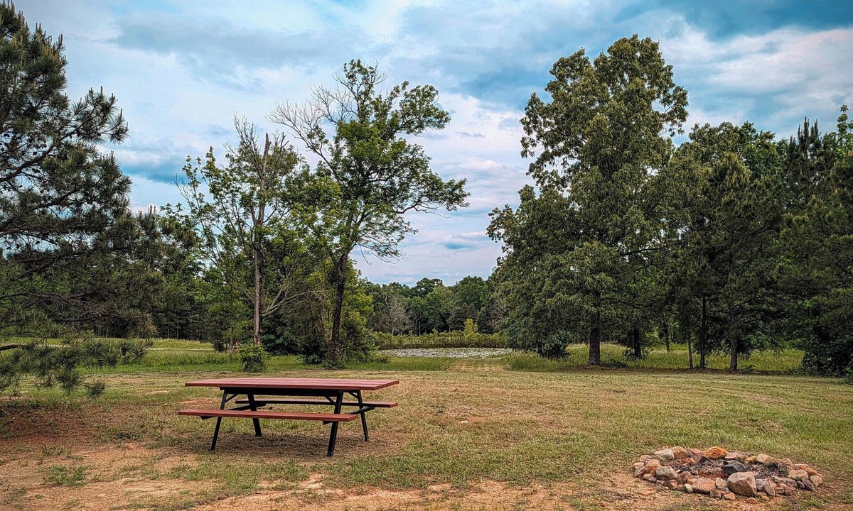 Oden RV Rental | Tent Site #2 Near Pond at Ouachita Campground at Edendell