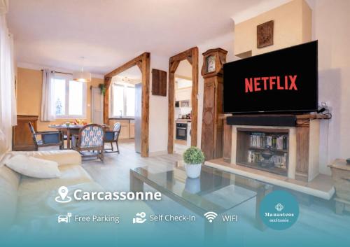 Carcassonne Apartment | Terrasse et parking a 500m de la Cite AR