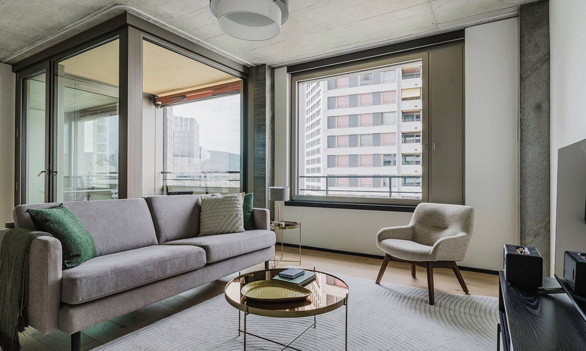 Seebach Apartment | Terrific Oerlikon 1BR w/Balcony, W/D & Elevator, by Blueground