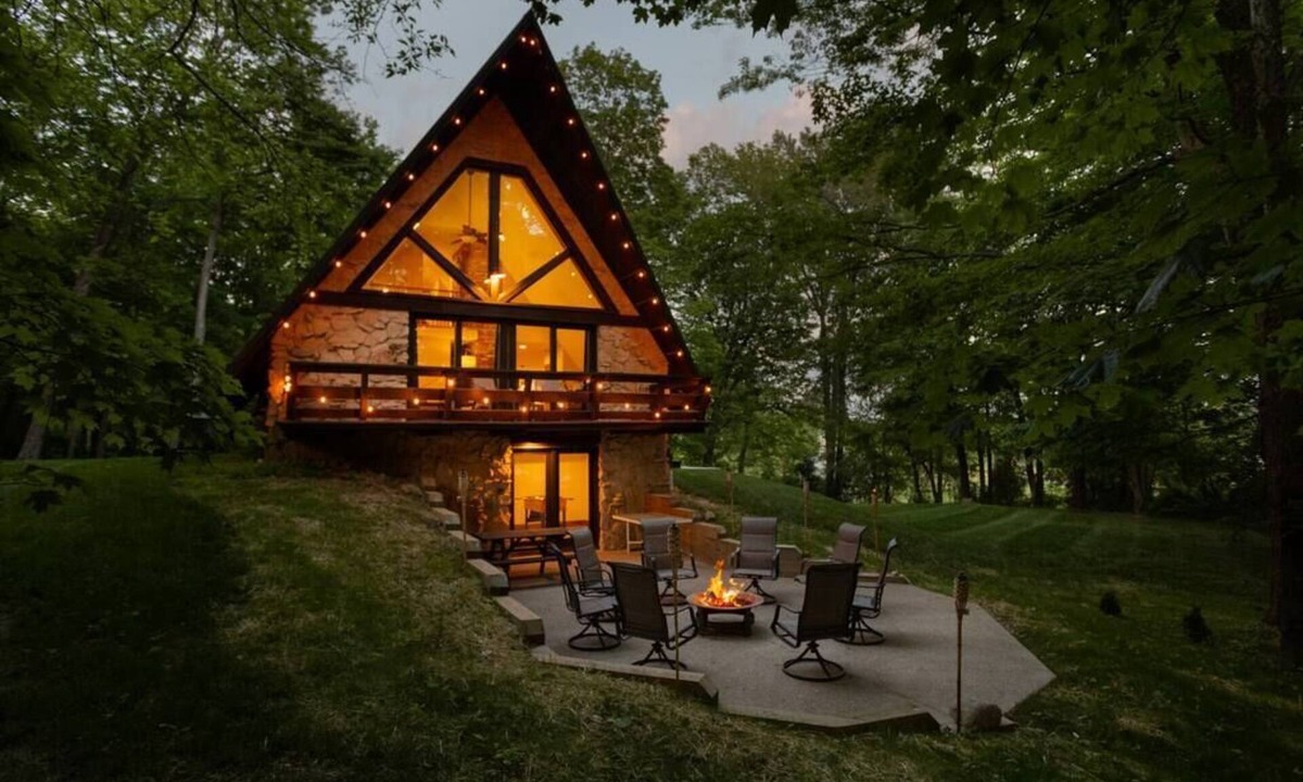 Mount Vernon Ski Chalet | The A Frame by Mt. Vernon OH.