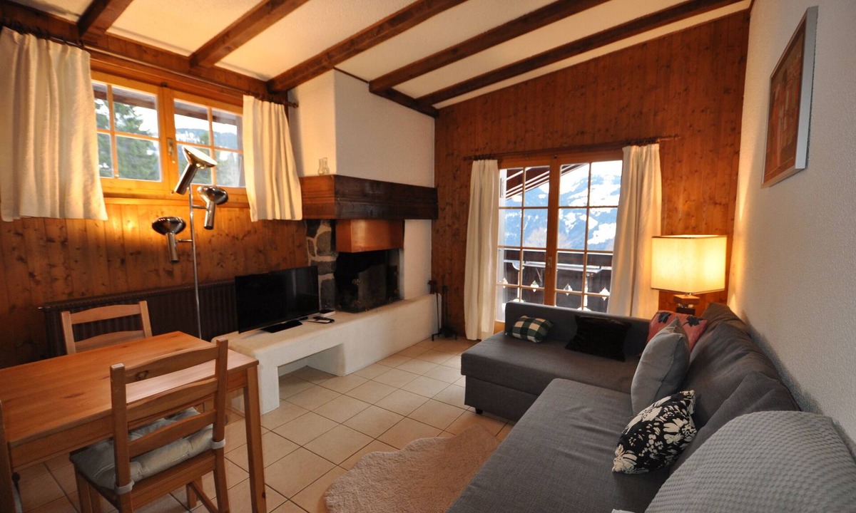 Barboleusaz Apartment | The apartment is located in La Barboleuse, approx. 150m from the Croix-de-Chaux - Gryon ski slope li