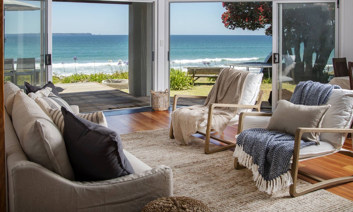 Papamoa Beach House | The Beachhouse- absolute beachfront!