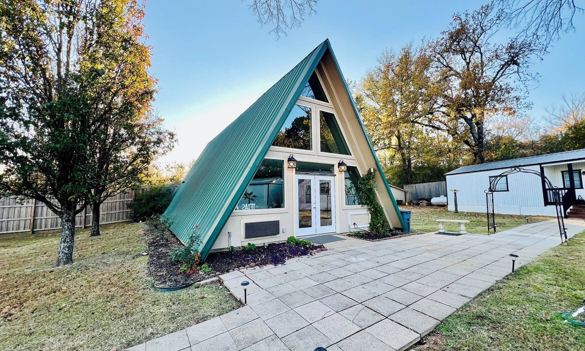 Canton House | The Casa Luna - Boho Mid-Century Modern A-frame House w/Access to Pool & Hot Tub