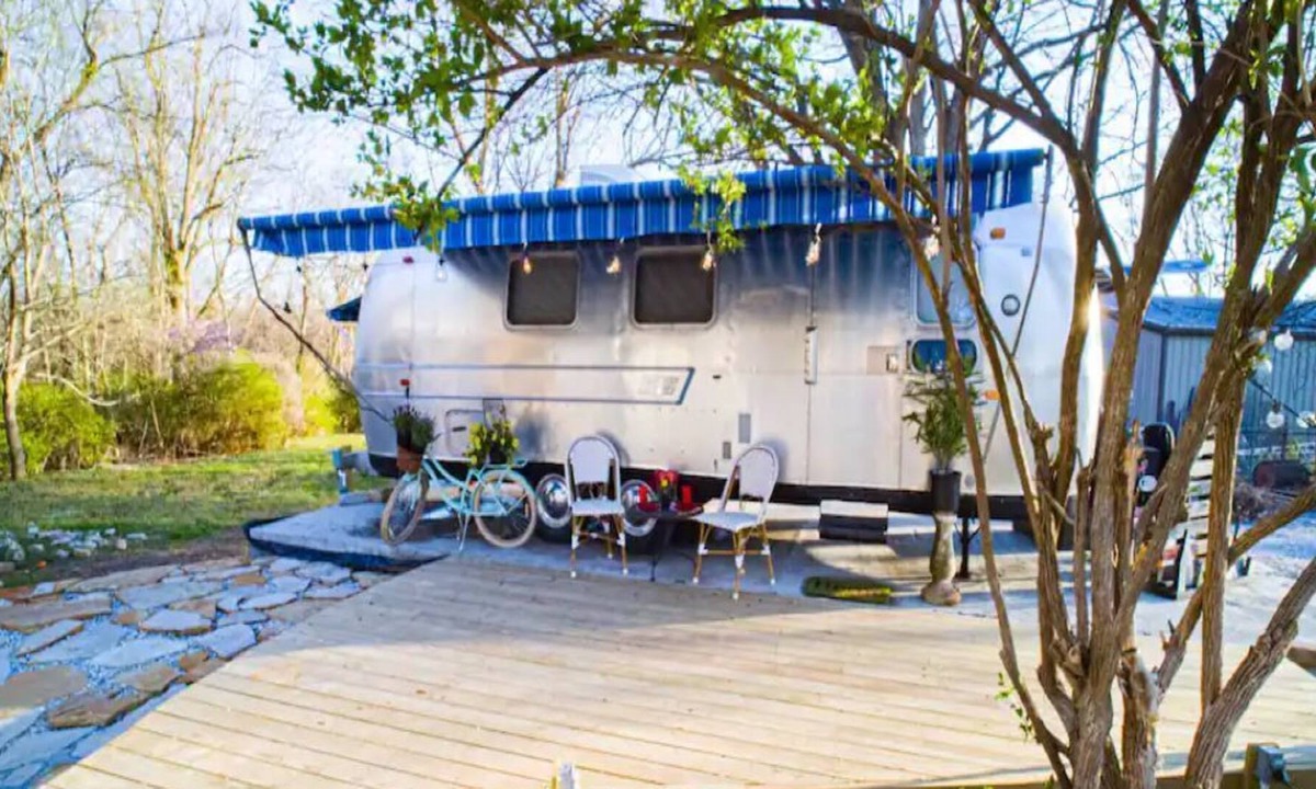 Springdale House | The Celesta - Beautiful 1971 Airstream and Patio