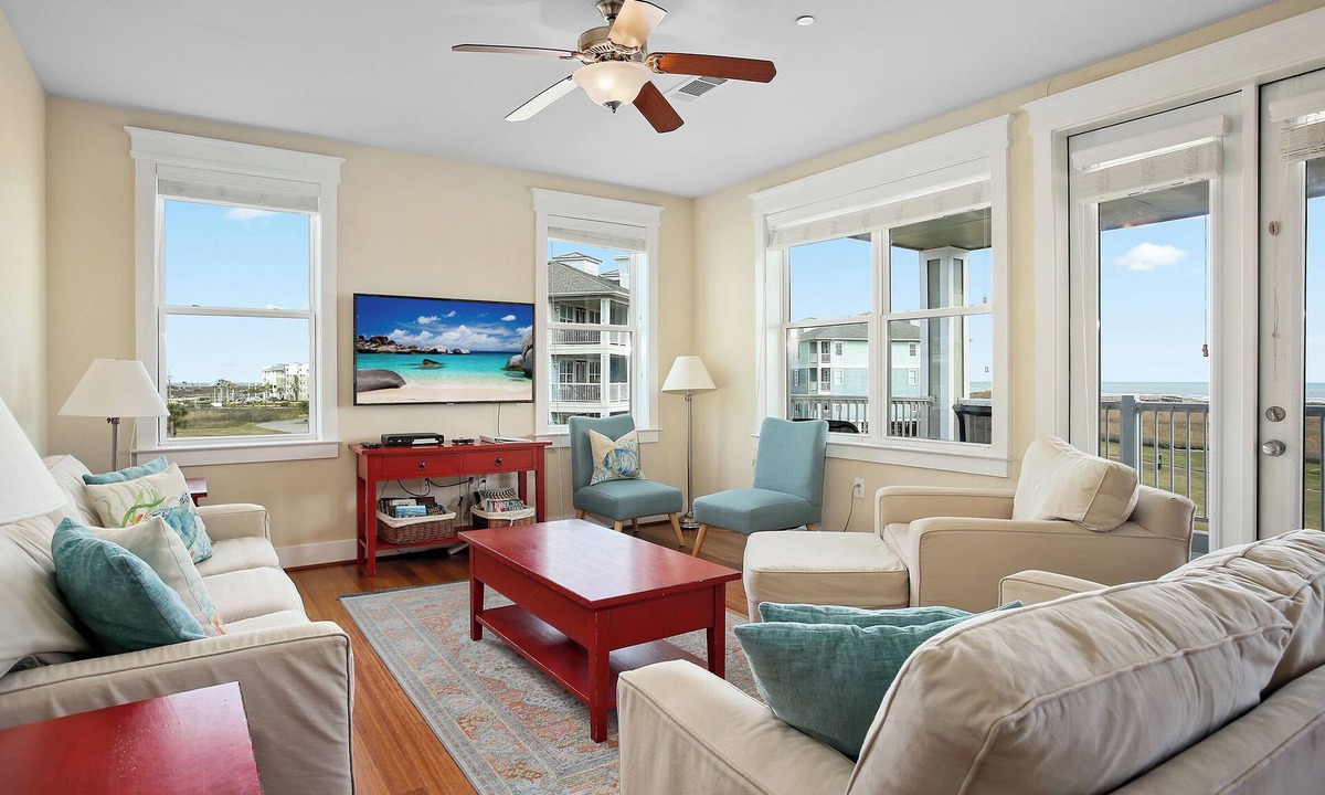 Galveston Condo | The Extra Pointe-Book 5+ nights & get 15% discount-Beach View. 3BD/2BA.