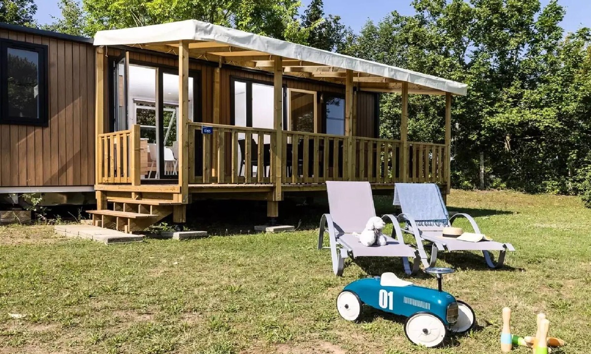 La Romieu House | The Florence Camp * - Mobile home Aqua 3 - NEW! - 3 bedrooms/2 bathrooms + CLIMATEIZATION 8 persons